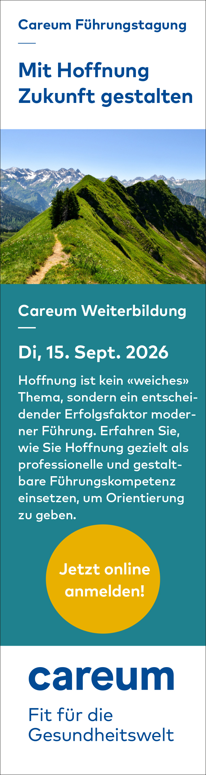 Careum Weiterbildung, Führungstagung 2026 Careum Weiterbildung, Führungstagung 2026
