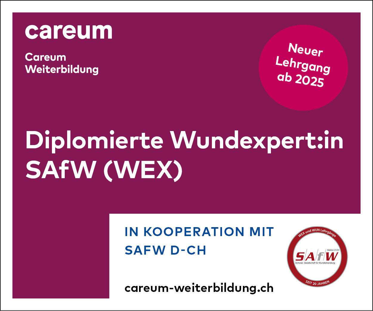 Careum Weiterbildung, WEX-Lehrgang